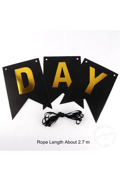 Happy Bırthday Banner Yazı Ve Konfetili Şeffaf Balon Seti - 4