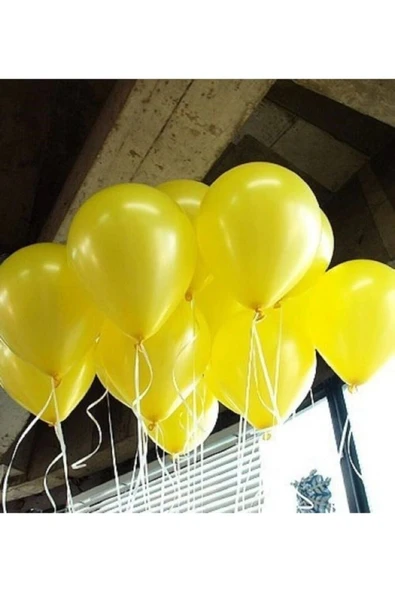 Latex Sarı Balon 10 Adet ürün görseli