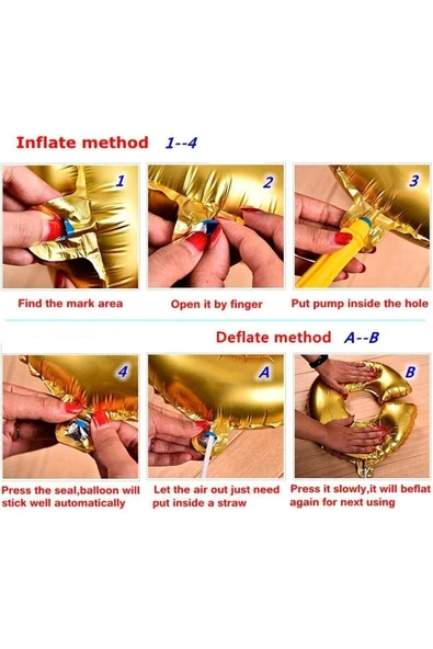 Folyo Balon Siyah 1 Rakamı 34 Inç 80 Cm - Resim 3