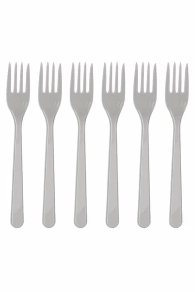 Plastik Kullan At Doğum Günü Tabak Bardak Çatal Peçete(gri) - Resim 5