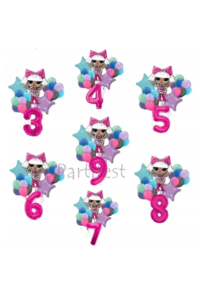 Surprise Balon Seti Lol Bebek 6 Yaş - Resim 2