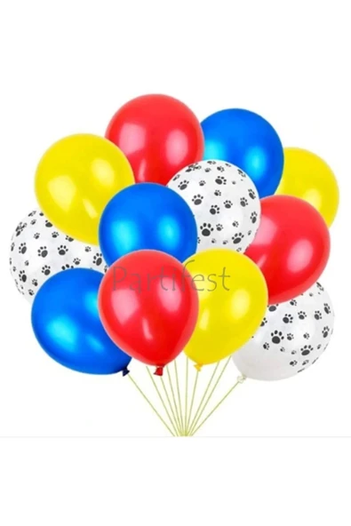 Paw Patrol 6 Yaş Balon Seti Paw Patrol Doğum Günü Set Paw Patrol Marshlall Chase - Resim 3