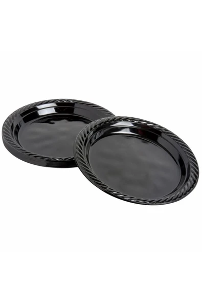 Plastik Tabak 25'li Siyah Renk - 2