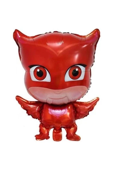 Pijamaskeliler Yaş Balon Seti Pjmasks Konsept Helyum Balon Set Pijamaskeli Doğum Günü Set - Resim 2