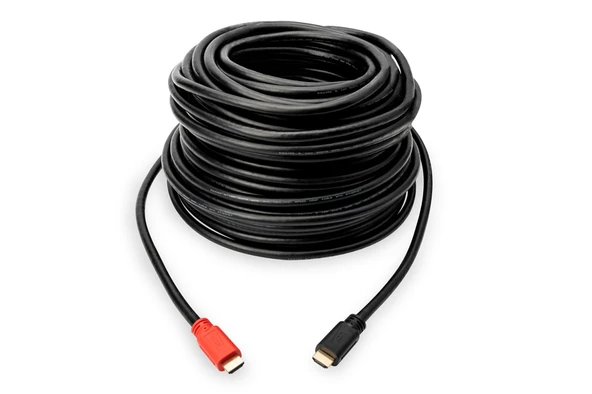 Digitus HDMI High Speed Ethernet Bağlantı Kablosu (HDMI 1.4), 2160p, 4K@30Hz, HDMI tip A Erkek - HDMI tip A Erkek, 15 metre, CU, AWG26, 2x zırhlı, amplifikatörl TdrTR