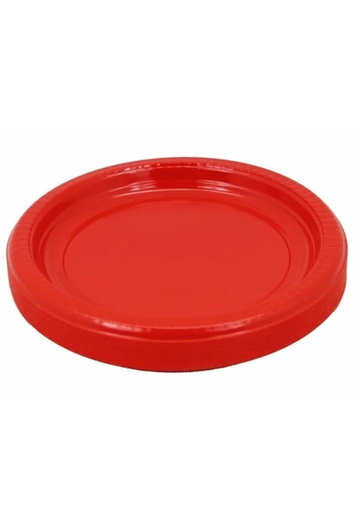 Plastik Kullan At Doğum Günü Tabak Bardak Çatal Peçete(kırmızı) - 5