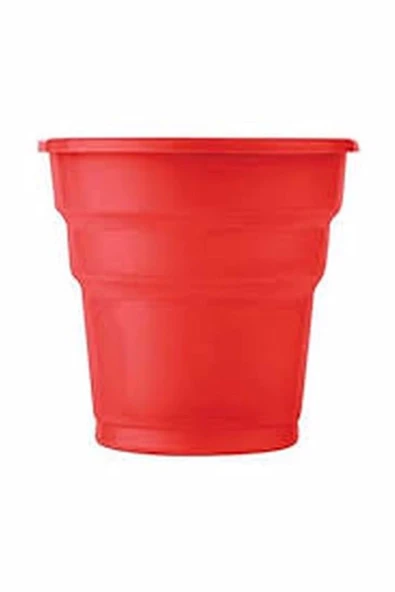 Plastik Kullan At Doğum Günü Tabak Bardak Çatal Peçete(kırmızı) - 2