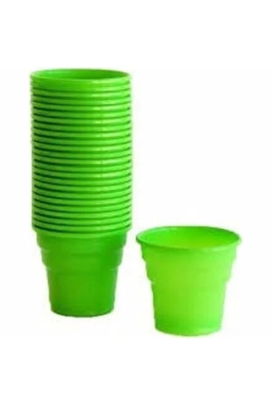 Plastik Bardak 25'li Yeşil Renk - 3