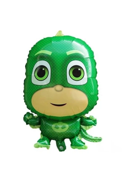 Pijamaskeliler Yaş Balon Seti Pjmasks Konsept Helyum Balon Set Pijamaskeli Doğum Günü Set - 4
