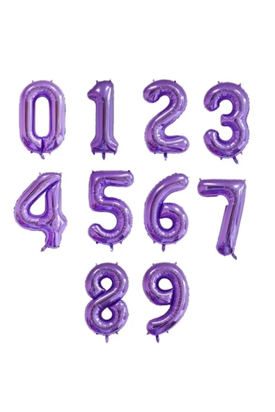 Mor Rakam Balon Deniz Kızı Konsept Parti 8 Yaş Balon Set Mermaid Doğum Günü Balon Set Deniz Kızı - Resim 5