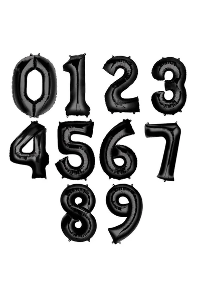 Siyah Beyaz Balon Set Siyah Beyaz 3 Yaş Balon Set Futbol Balon Set Doğum Günü Balon Set - 4