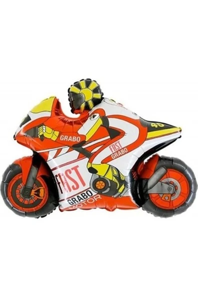 Motosiklet Yarış Motoru Konsept 4 Yaş Balon Set Motosiklet Doğum Günü Balon Set - Resim 2