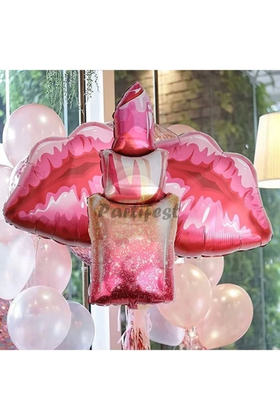 Bekarlığa Veda Bride To Be Dudak Ve Ruj Balon Seti Bride Konsept Balon Seti - 2