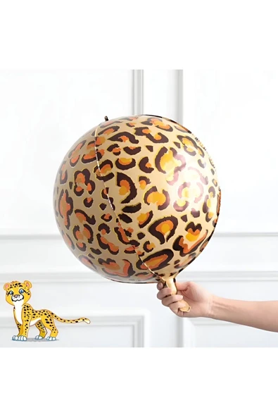 Pembe Leopar 9 Yaş Balon Set Safari Leopar Doğum Günü Parti Balon Set Pembe Panter Jungle Balon Set - 3