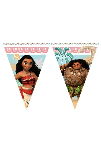 Moana Flama Üçgen Moana Parti Malzemeleri