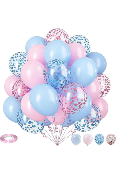 Cinsiyet Belirleme Partisi Kız mı Erkek mi Konsept Balon Süsleme Set Gender Party Girl Or Boy - 4