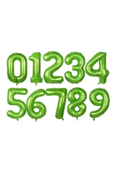 Yeşil Renk Rakam Balonlu Dinozor 3 Yaş Doğum Günü Parti Yapışık Balon Set Dinozor Tema Parti Set - Resim 4