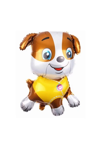 Paw Patrol İş Araçları İnşaat İşçisi Köpek Rubble 3 Yaş Balon Set Pav Petrol Konsept Doğum Günü Set - 2