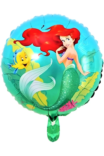 . Prensesi Deniz Kızı Prenses Ariel Konsept Doğum Günü Balon Set Aquaman Ariel Balon Set - Resim 3