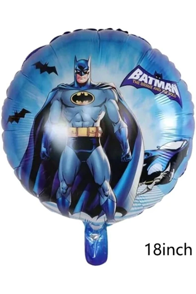 Siyah Rakam Balonlu Yarasa Batman Konsept 1 Yaş Doğum Günü Parti Balon Set Batman Tema Parti Set - Resim 3