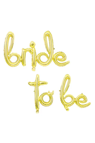 Kaligrafi Yazılı Gold Bride To Be Folyo Balon Bride To Be Yazılı Folyo Balon 104x44 ürün görseli