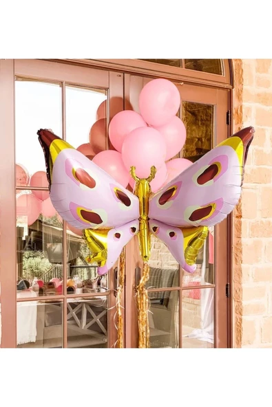 Kelebek Konsept Kelebek Balon Set Kelebek Balon Buketi Butterfly Balloon Doğum Günü Balon Set - Resim 3