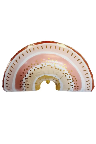 Bohem Gökkuşağı 5 Yaş Balon Set Boho Rainbow Konsept Balon ve Rosegold Rakam Balon - Resim 2