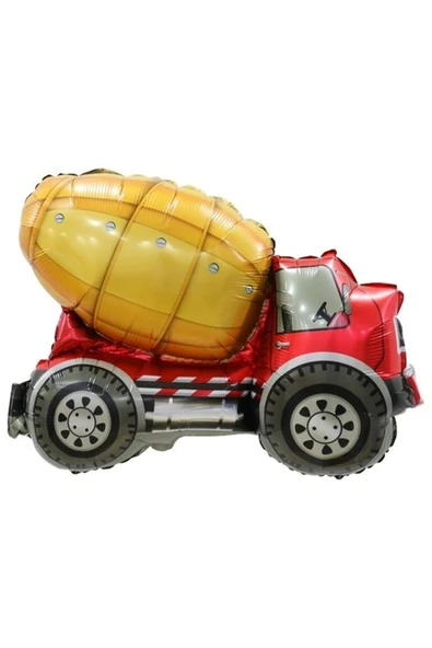 Araçlar Kamyon Konsept Mikser Kamyon Balon Set Kamyon Balon Seti Truck Balloon Doğum Günü Set - Resim 3