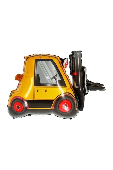 Araçlar Kamyon Konsept Forklift Kamyon Balon Set Kamyon Balon Seti Truck Balloon Doğum Günü Set - Resim 3