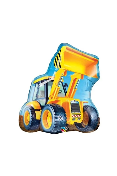 Araçlar Kamyon Konsept Kepçe Kamyon Balon Set Kamyon Balon Seti Truck Balloon Doğum Günü Set - Resim 4