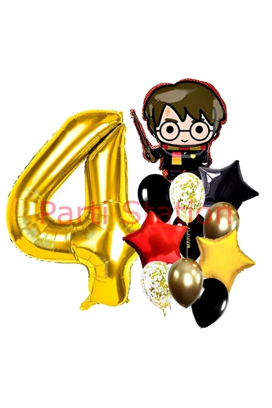 Harry Potter 4 Yaş Balon Set Harry Potter Hogwarts Konsept Doğum Günü Parti Balon Set