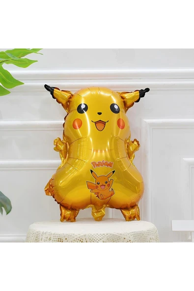 Pokemon Pikaçu Konsept 9 Yaş Doğum Günü Balon Set Pokemon Pikachu Folyo Balon Set - Resim 2