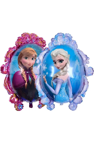 Frozen Elsa Konsept 4 Yaş Renkli Balon Set Karlar Ülkesi Tema Doğum Günü Folyo Balon Set - Resim 2