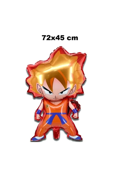 Anime Dragon Ball 1 Yaş Balon Set Son Goku ve Vegeta Balon  Dragon Ball Konsept Doğum Günü Balon - 4