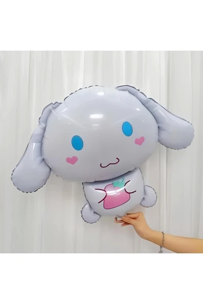 Sanrio Kuromi Cinnamon 1 Yaş Balon Set Anime Hello Kitty Kuromi Cinnamon Konsept Doğum Günü Balon - Resim 3