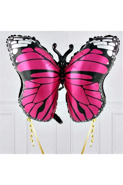 Pembe Kelebek 6 Yaş Balon Set Kelebek Konsept Doğum Günü Balon Balon Set - Resim 2