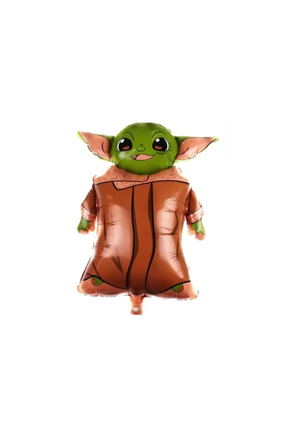 Star Wars Yoda Yeşil Balon Set Yıldız Savaşları Yoda Konsept Doğum Günü Balon Set - Resim 2