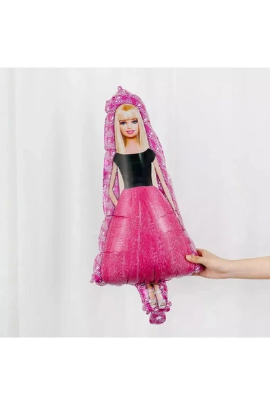 Barbie 9 Yaş Balon Set Barbie Konsept Doğum Günü Folyo Balon Set - Resim 2