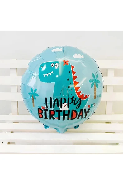 Yeşil Dinozor Balon Set Sevimli Dinozor Konsept Doğum Günü Balon Balon Set - Resim 3