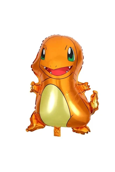 Pokemon Charizard Konsept 6 Yaş Balon Set Pokemon Çarizart Yıldız Balon Doğum Günü Folyo Balon Set - Resim 2