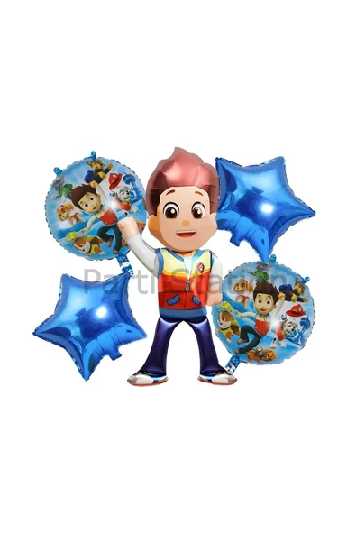 Paw Patrol Ryder Balon Set Paw Patrol Ryder Konsept Doğum Günü Parti Balon Set ürün görseli