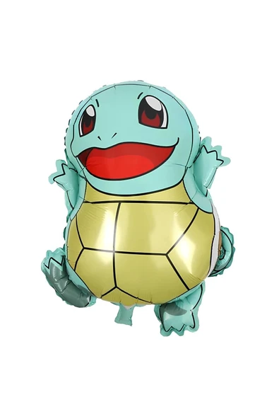 Pokemon Squirtle Konsept 6 Yaş Balon Set Pokemon Squirtle Balon Doğum Günü Folyo Balon Set - Resim 2