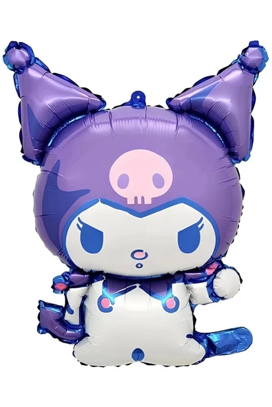 Kuromi 9 Yaş Mini Pembe Balon Set Kuromi MyMelody Cinnamonroll Konsept Doğum Günü Balon Set - 3