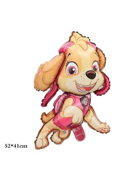 Paw Patrol Skye 7 Yaş Balon Seti Polis Köpek Paw Patrol Skye ve Everst Doğum Günü Balon Seti - Resim 3