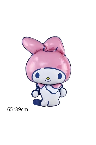 Kuromi 9 Yaş Mini Pembe Balon Set Kuromi MyMelody Cinnamonroll Konsept Doğum Günü Balon Set - 2