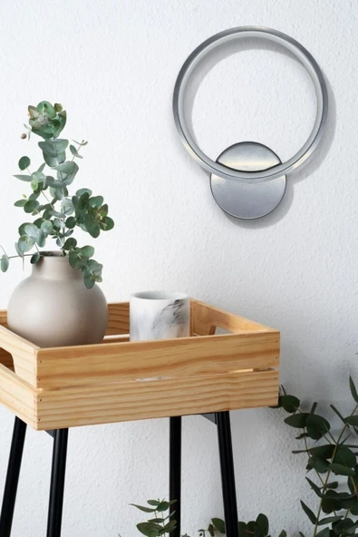 LEGACY Aura Modern Tasarım Gri Renk Gün Işığı Ledli Hol - Banyo - Mutfak - Salon Led Duvar Aplik - 3