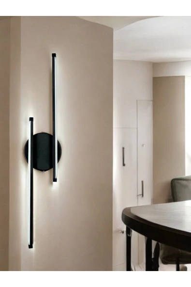 LEGACY Sare Aplik Modern Tasarım Siyah Renk Gün Işığı Ledli Banyo - Mutfak - Salon Led Duvar Aplik - 3
