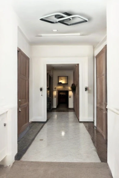 LEGACY Kira Modern Tasarım Gri Renk Salon - Mutfak - Hol Beyaz Led 2 Li Avize