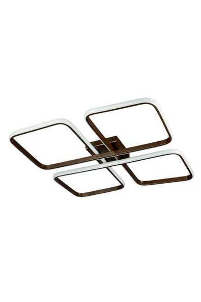 LEGACY Specula Kahverengi Beyaz Ledli Modern Tasarım Yemek Masası Üstü - Mutfak - Salon Led Avize - Resim 5