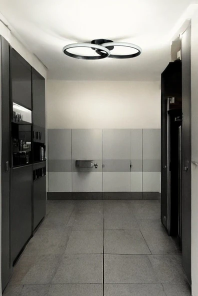 LEGACY Jolly Modern Tasarım Gri Renk Salon - Mutfak - Hol Beyaz Led 2 Li Avize